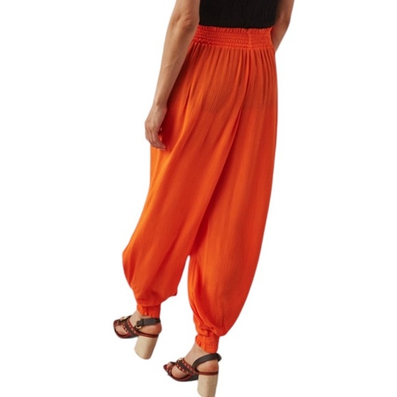Rachel Comey Pants - Rachel Comey Orange Viscose High Waist Nile Pants